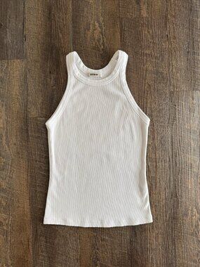 Buck Mason White Surplus Rib Tank - Size S, NWOT